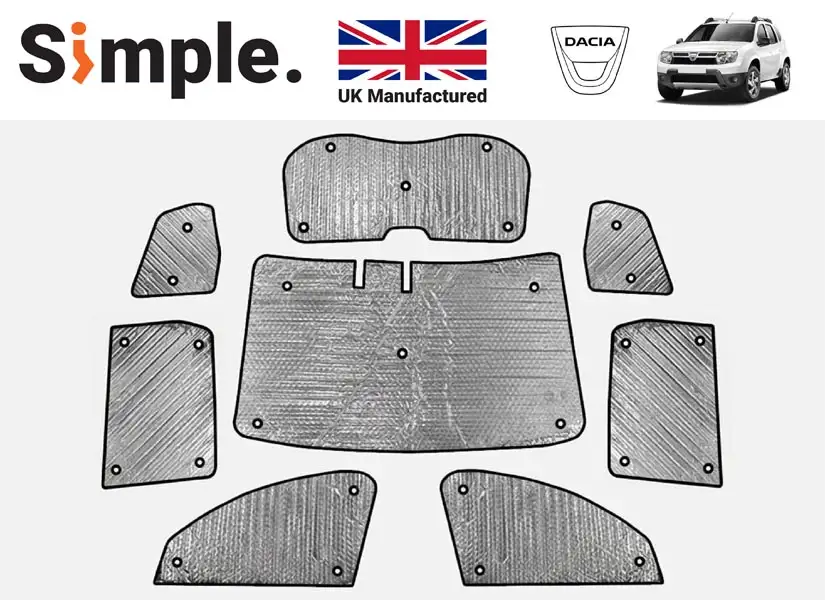 Dacia Duster MK1 2010-2017 Thermal Window Blinds Set