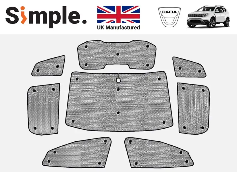 Dacia Duster MK2 2018-2023 Thermal Window Blinds Set