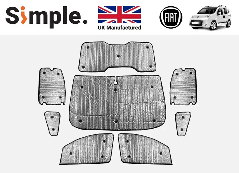 Fiat Qubo 2008-2020 Thermal Window Blinds Set