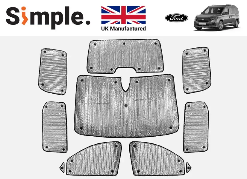 Ford Grand Tourneo Connect 2022-present Thermal Window Blinds Set