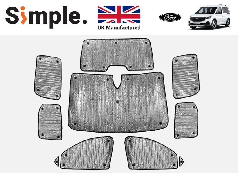 Ford Tourneo Connect 2022-present Thermal Window Blinds Set