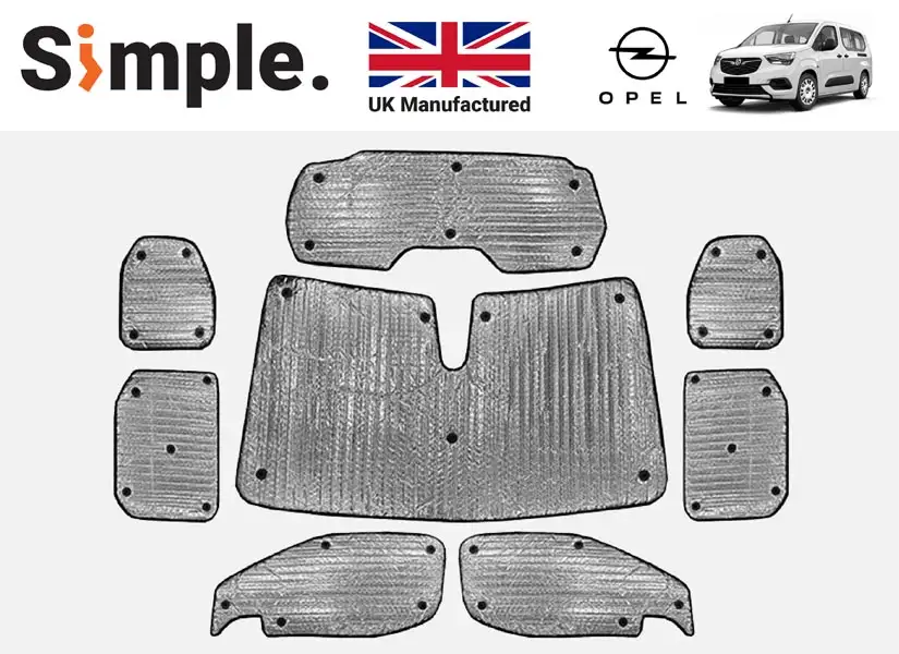 Opel Combo Life 2018-present Thermal Window Blinds Set