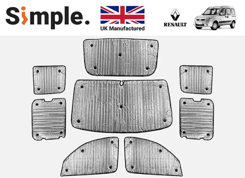 Renault Kangoo MK1 1999-2008 Thermal Window Blinds Set