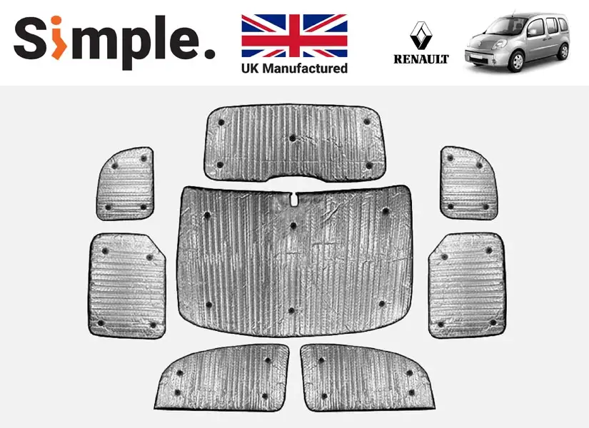 Renault Kangoo MK2 2009-2020 Thermal Window Blinds Set