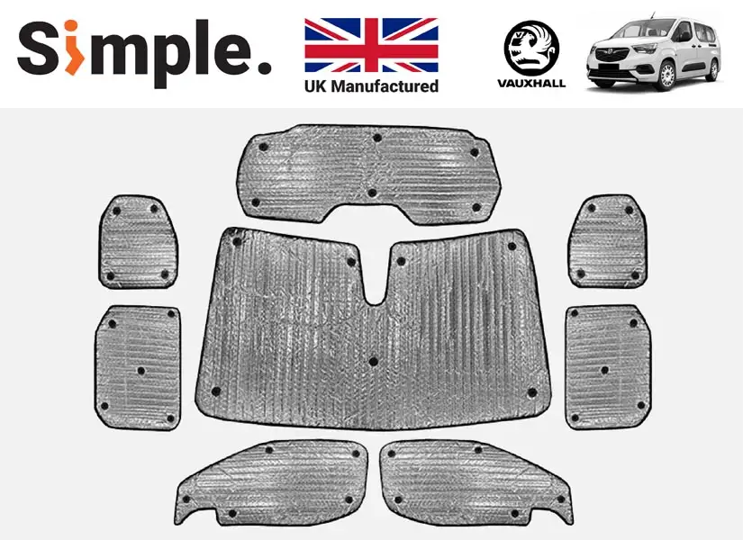 Vauxhall Combo Life 2018-present Thermal Window Blinds Set