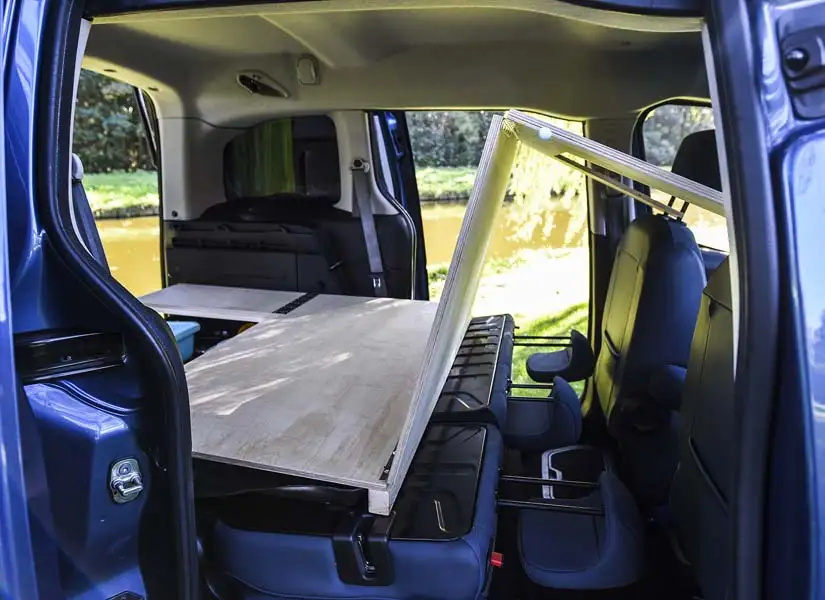 Camper Van Conversion Installation Instructions. Configuring the camper van conversion module in seating mode.